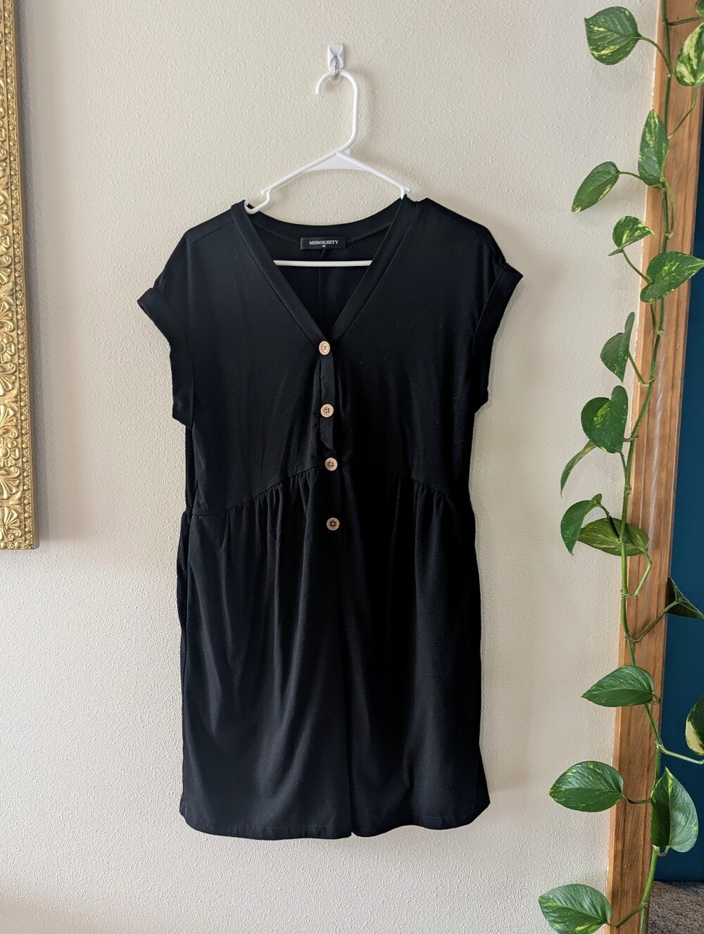 Roomy Button-Down Romper